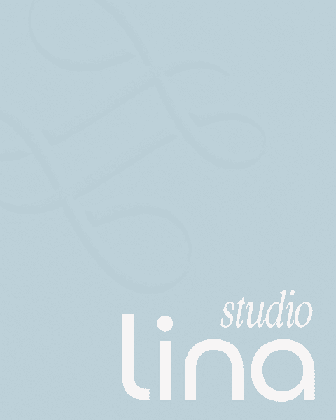 Modrá grafika Lina Studio